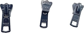 Zipper Repair Kit - #5 YKK Vislon Molded Jacket Black Zipper Sliders - Color Black - Choose Your Quantity - Made in The United States 3