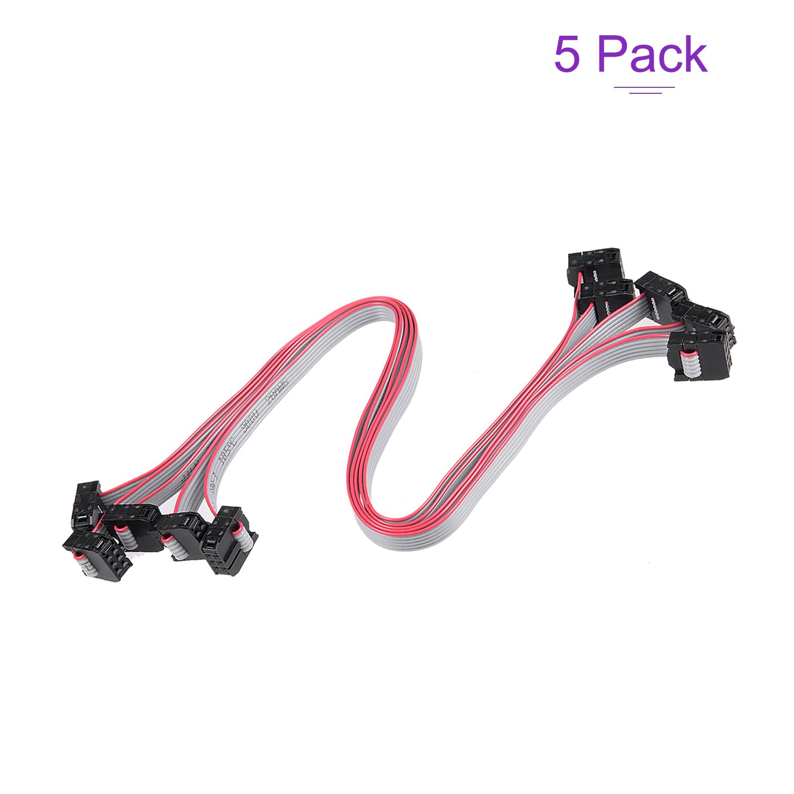 DMiotech 5pz Lungo 30CM 2.54MM Piatto Nastro Cavo IDC 6 Pin Connettore
