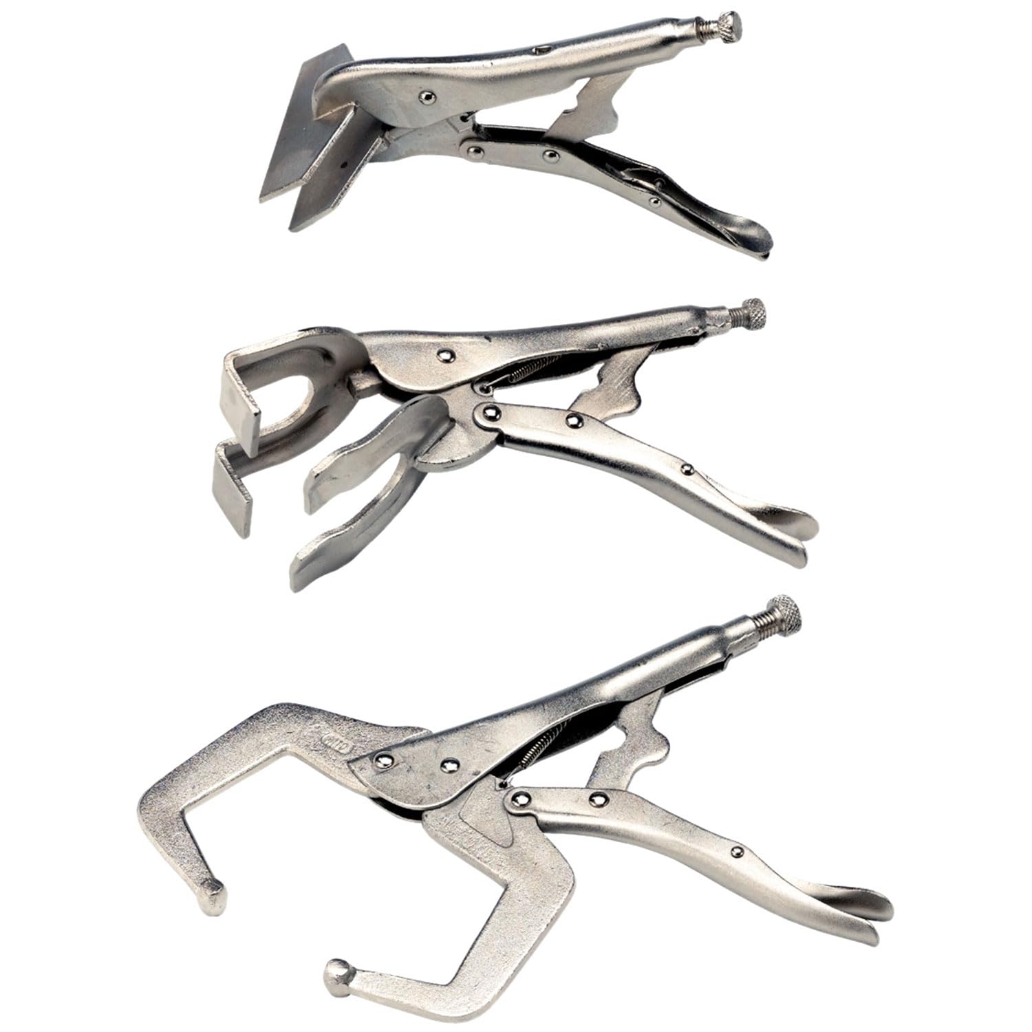 Sip 3Pc Welding Clamp Set, 8" Welding Clamp, 9" Bending Clamp And 11" Locking C Clamp Pliers