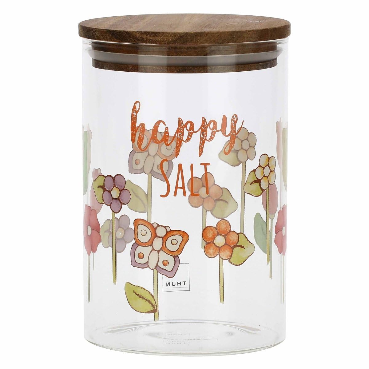 Portatovaglioli In Ceramica THUN Decorato A Mano - Linea Country Con Fiori, Misura 19x19x6 Cm, Perfetto Per Tavola E Regalo