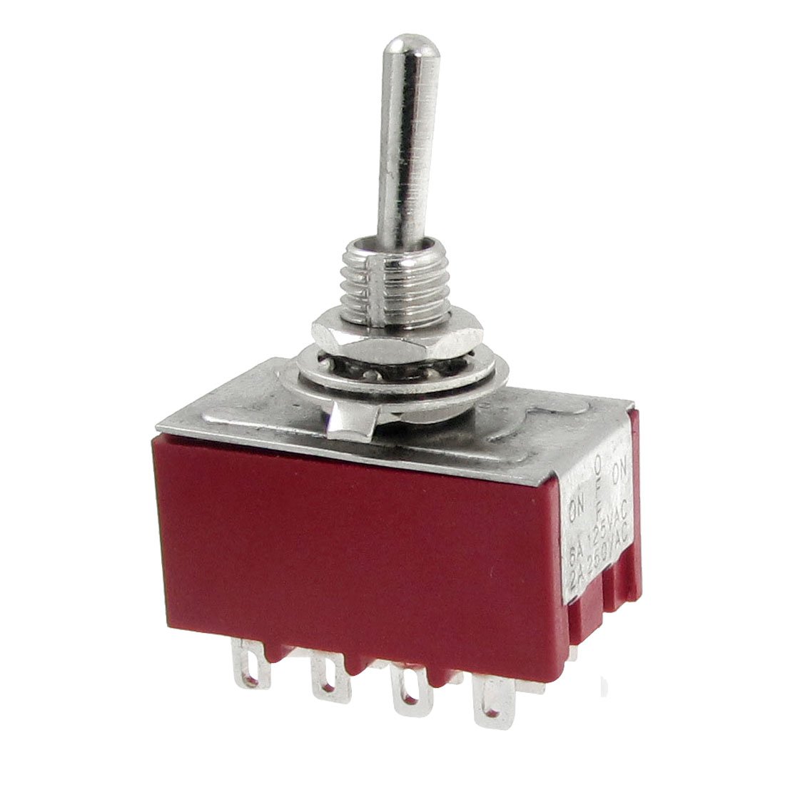 Uxcell a12040900ux0479 Toggle Switch, AC 250V 2 Amp, 125V 6 Amp, ON/OFF