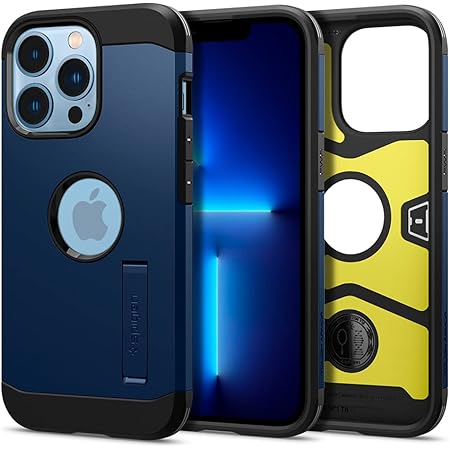 Spigen Tough Armor Hülle Kompatibel mit iPhone 13 Pro -Navy Blue
