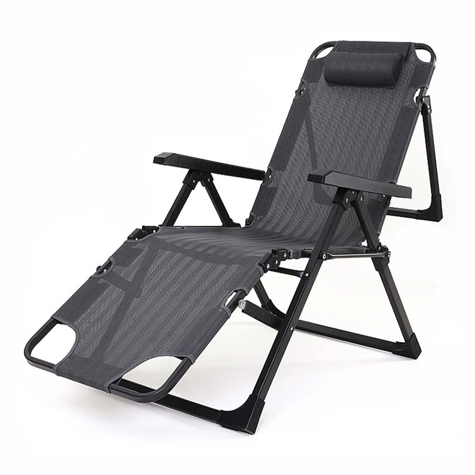 Tumbonas de jardín con almohada para aliviar la espalda en el porche o terraza exterior