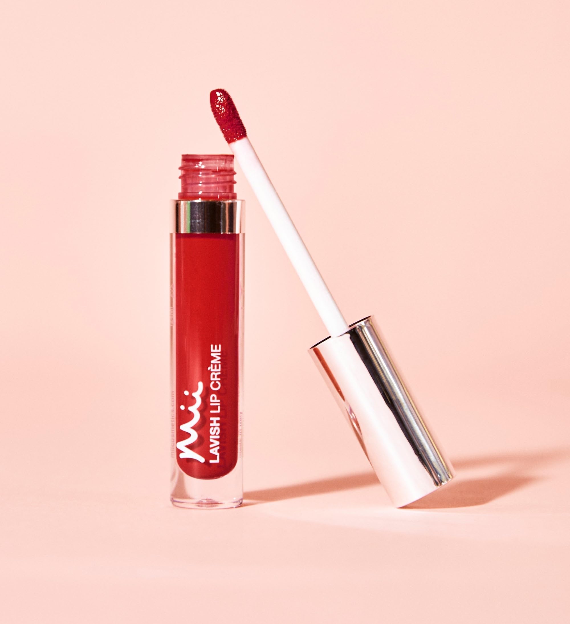 Mii Cosmetics Lavish Lip Crème Lip Gloss - Full-Coverage Colour, Non-Sticky Shine, Moisturising & Hydrating - Taboo - Image 4