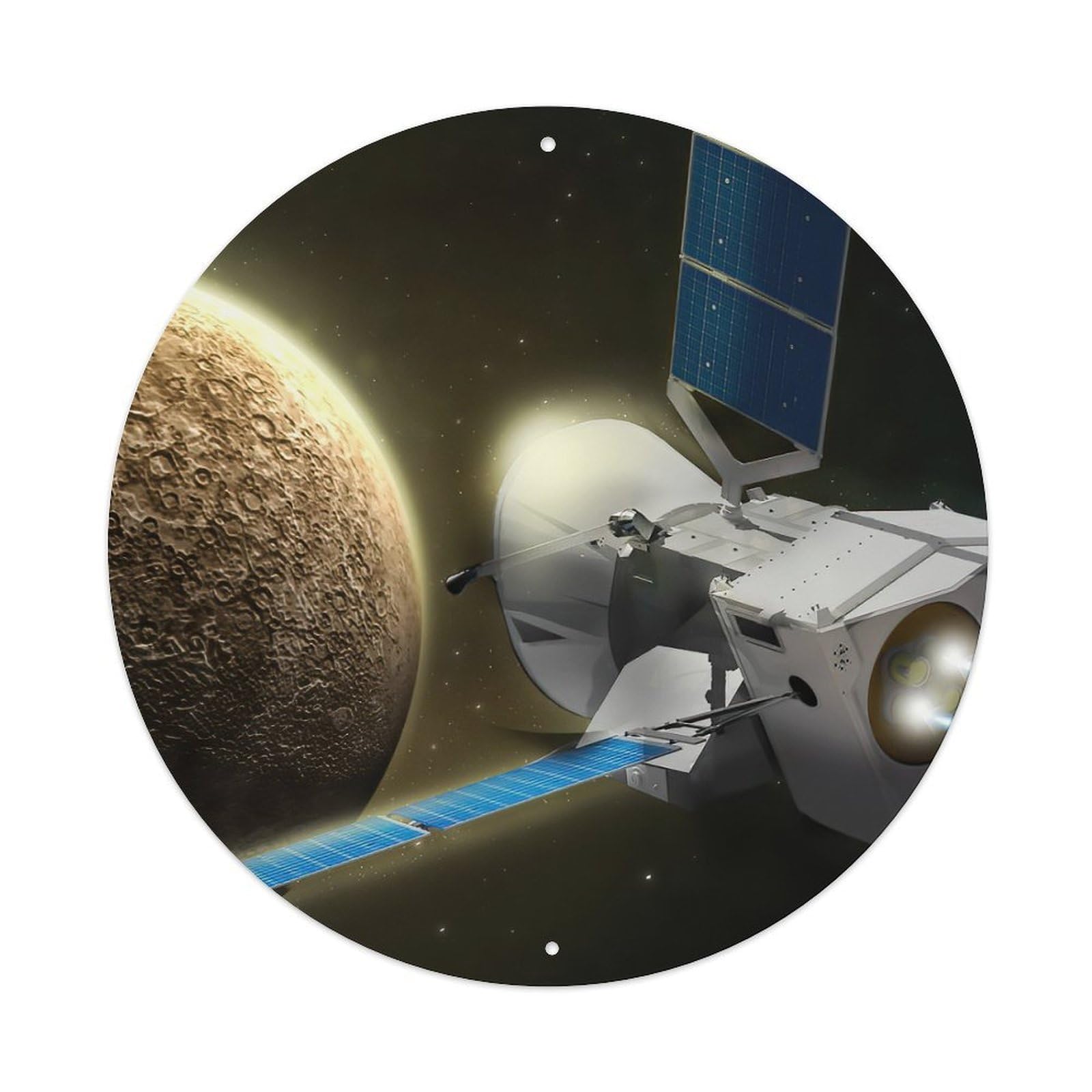 Astronomy Cosmos Space Mercury Probe Exploration Metal Tin Sign