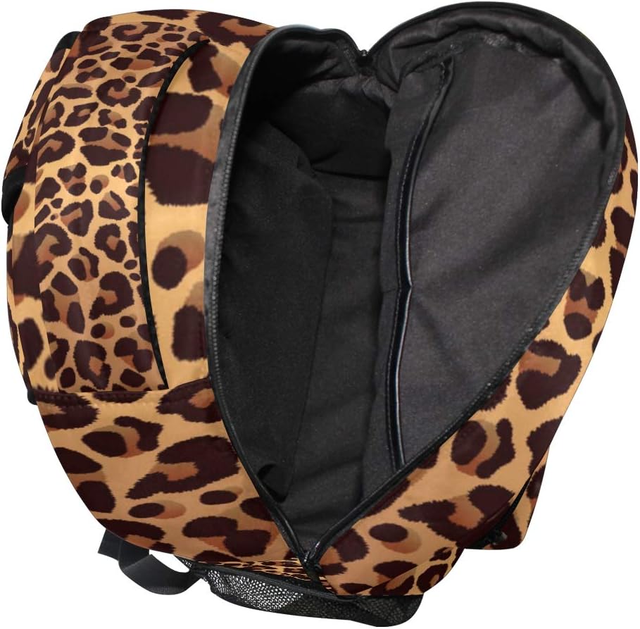 AUUXVA Animal Leopard Print Backpack College School Book Shoulder Bag Travel Daypack for Boys Girls Man Woman - Image 6