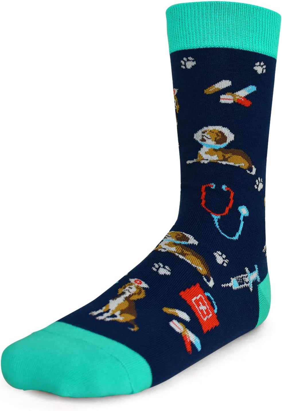 Funny Jobs Occupation Crew Socks, Novelty Gifts for CPA, Mail Carrier, Social Worker and Veterinarian - Image 4