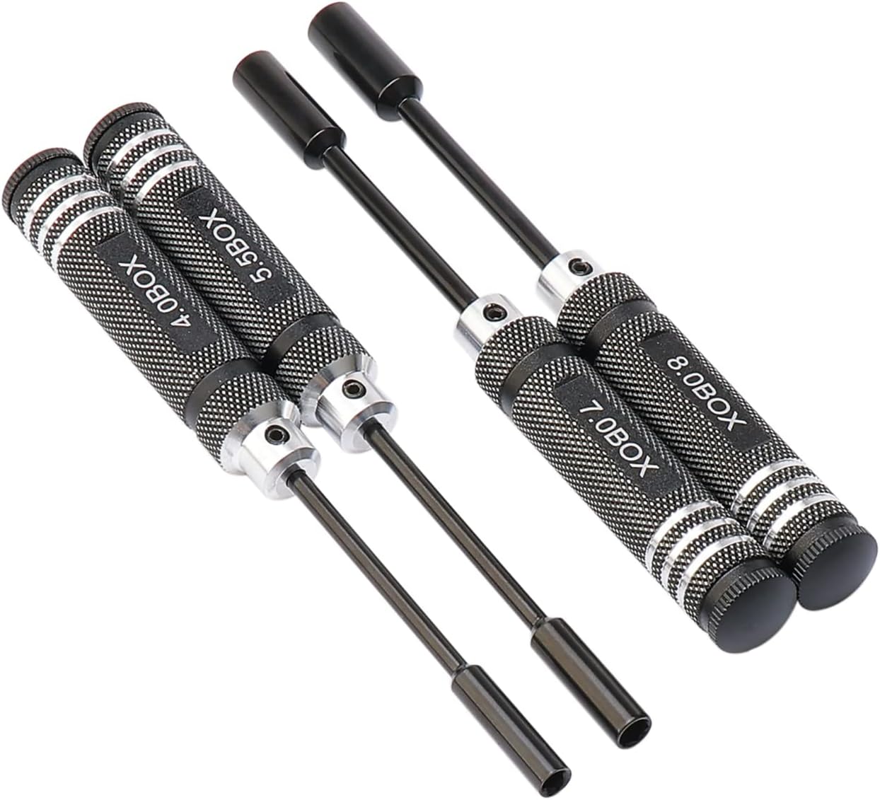 4Pcs Nut Driver Set RC Repair Tools 4.0 5.5 7.0 8.0mm Hex Nut Driver for RC Models Car Boat Airplane