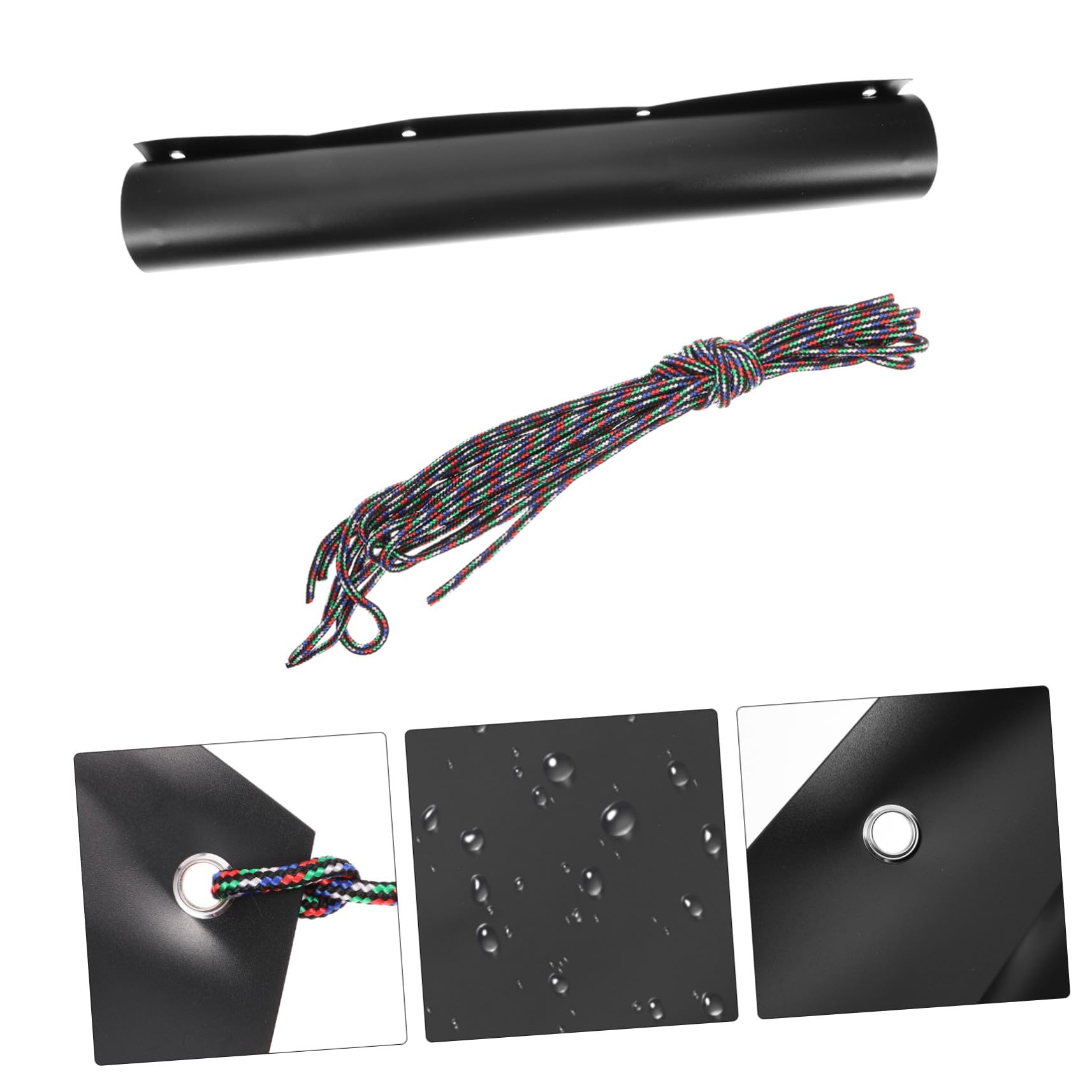Nutzschlitten aus Kunststoff, Wildtier Zugschlitten, Schwarz