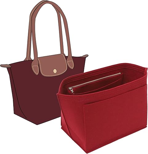 KESOIL Fit Longchamp Organizer Insert, for Long Champ Le Pliage L Bag Handbag Wo