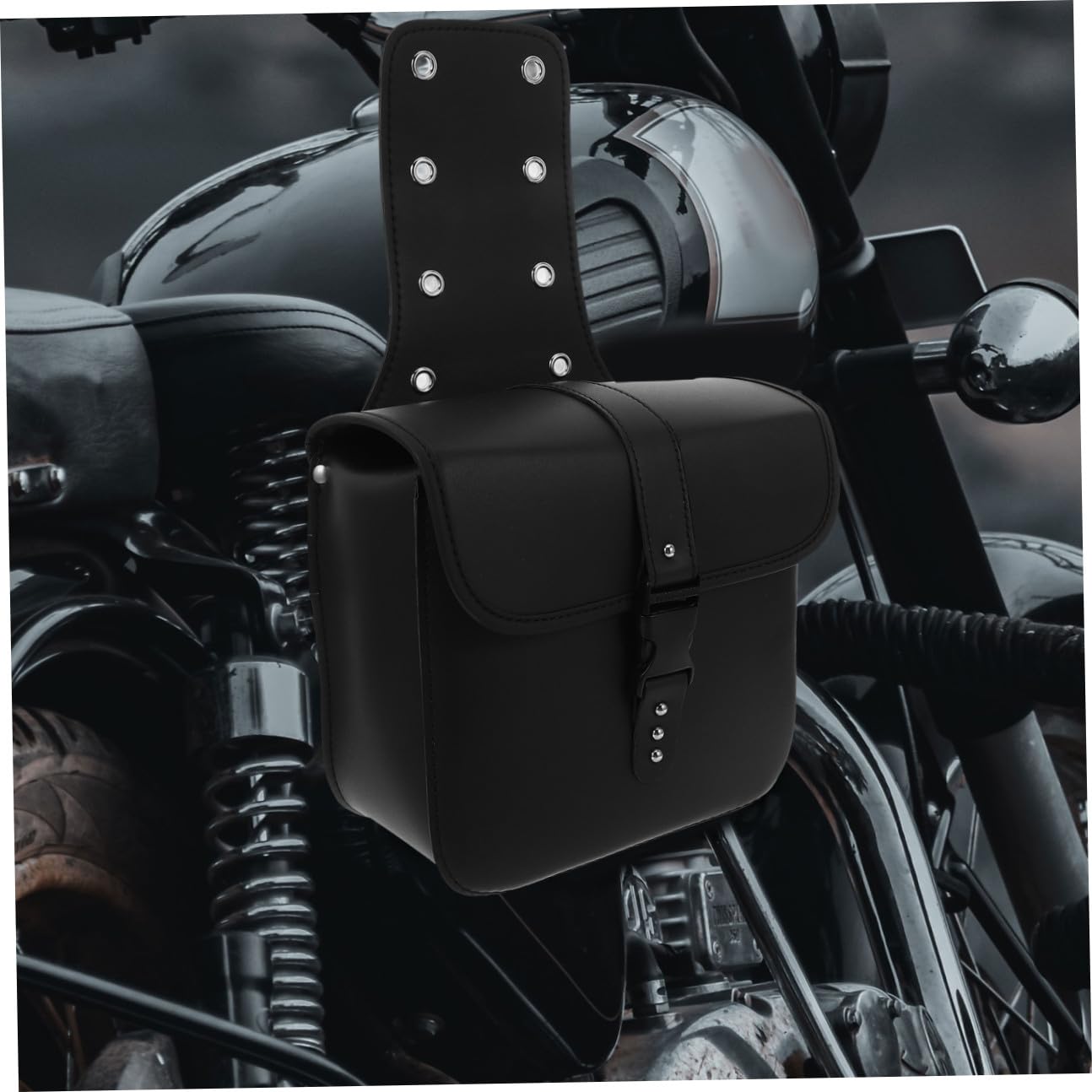Borse Laterali Impermeabili per Moto Elettrica in Pu, Set da 2 Mini Borse da Sella Nere, Design Pratico per Protezione in Caso di Pioggia e Uso Urbano