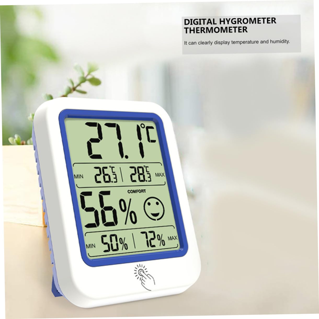 3 Pièces thermomètre termometre d intérieure thermometre intérieur thermometre electronique thermométre intérieur Moniteur de température électronique hygromètre câble Plastique