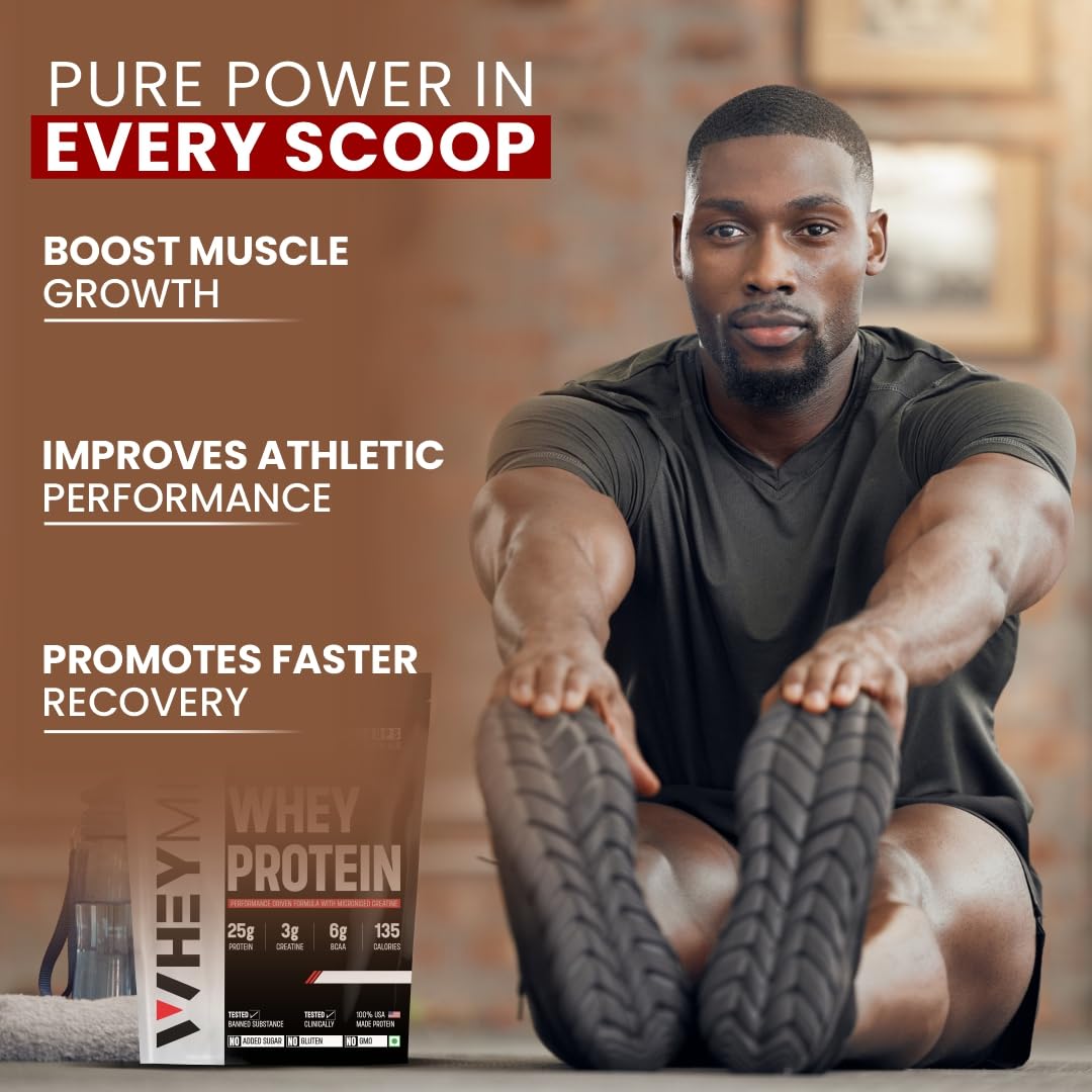 Wheymill 100% whey protein | Easy mixture, for men, women and athletes with creatin with low carbs whey protein supplement powder (2 kg/4.4 Lb | 56 servings | Chocolate) Wheymill 100% whey protein | Easy mixture, for men, women and athletes with creatin with low carbs whey protein supplement powder (2 kg/4.4 Lb | 56 servings | Chocolate)