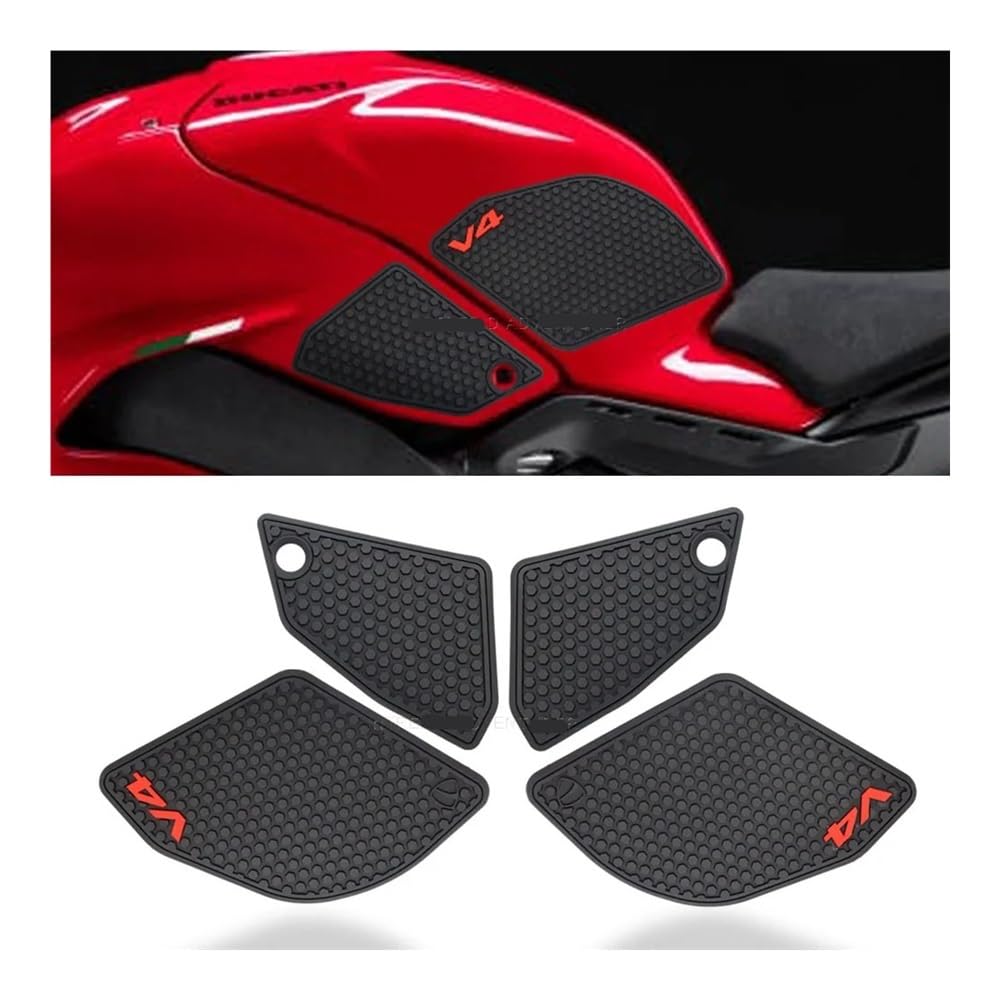 Tank Pad Protector for Panigale V4 /V4S /SP2 2022 Side Fuel Tank Pad Sticker Rubber Tank Pad Sticker