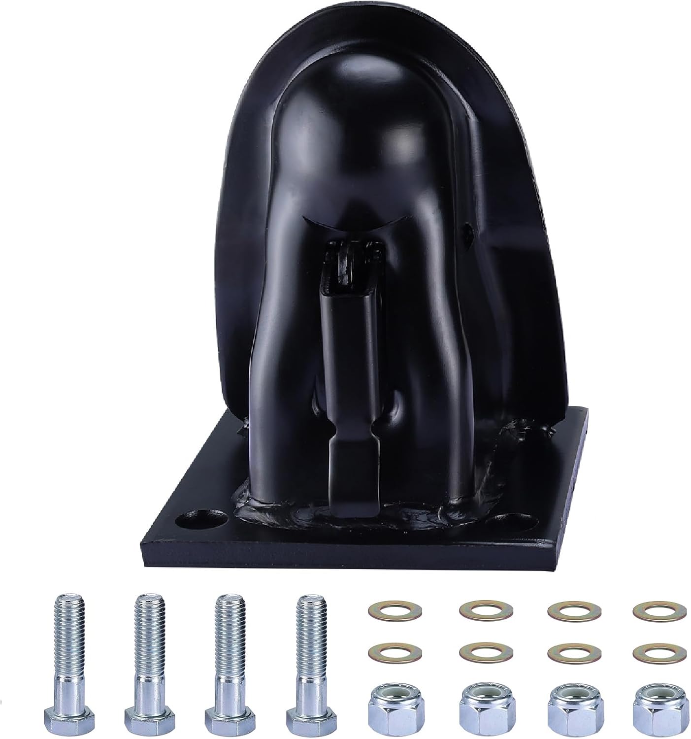 NovelBee 2-5/16" Flat Mount Trailer Coupler with Bolts Hardware,Black Powder Coat Finish Adjustable Coupler Capacity 14000LBS - Image 9