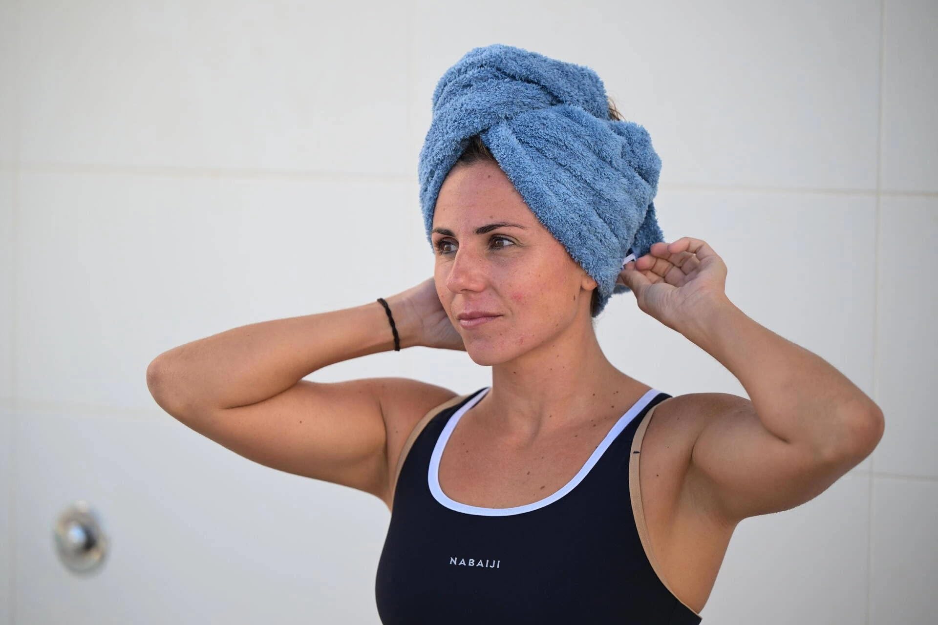 Decathlon Women's Microfiber Drying Towel - Blue -2