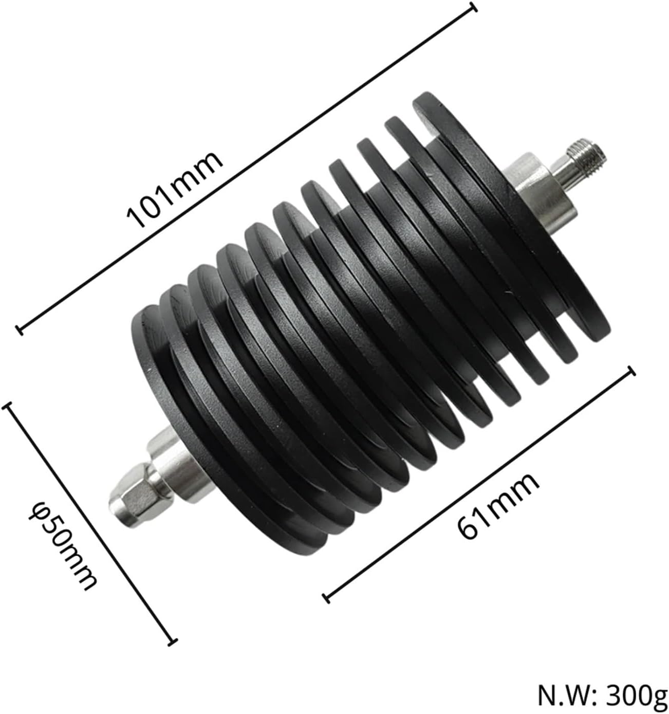 SSIMOO 50 Watt SMA Male to Female Coaxial Attenuator DC-3/4Ghz 3db,5db,6db,10db,15db,20db,30db,40db,50db RF Connectors Kindly (Color : 60db 3G)