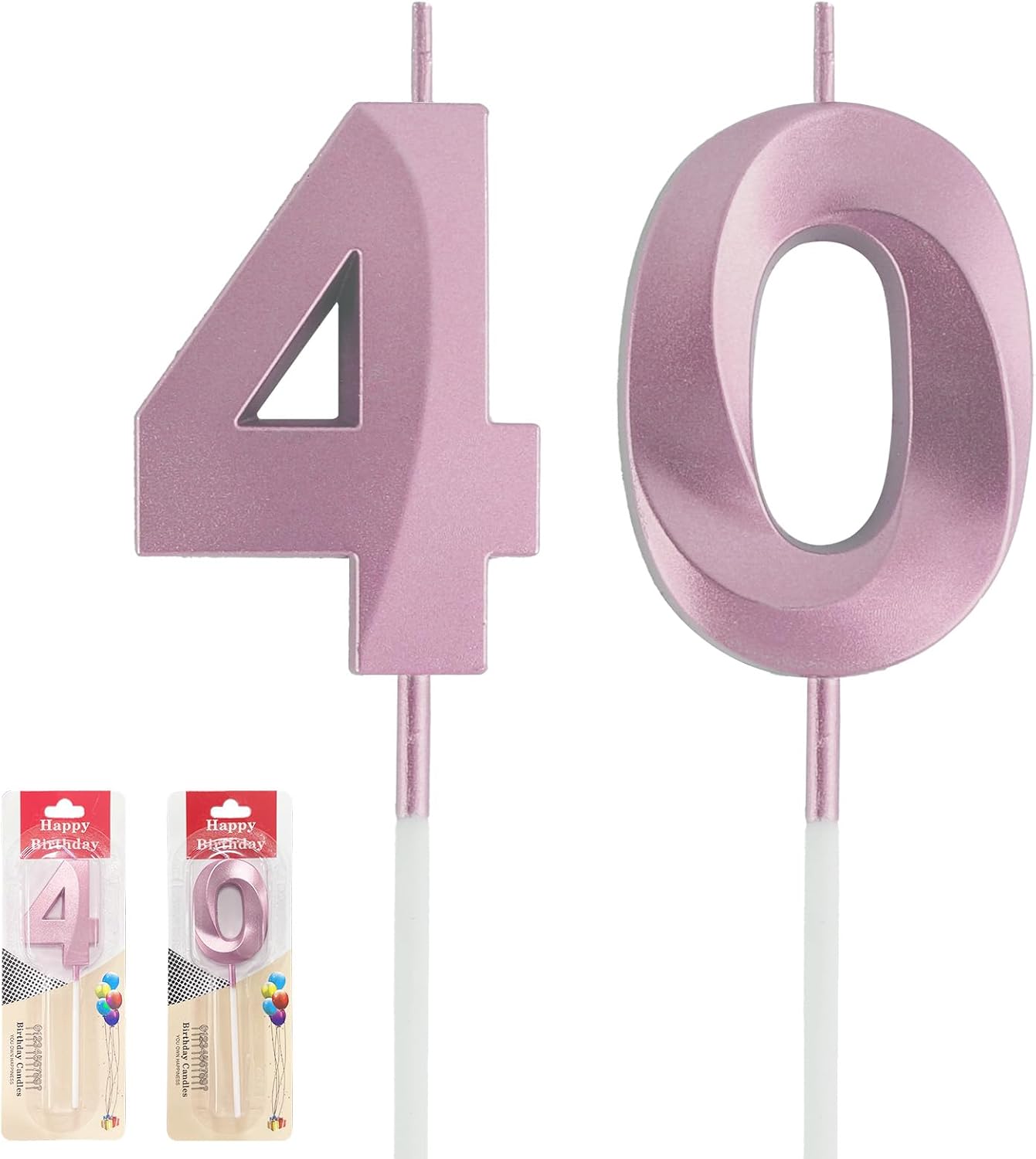 40th Birthday Decorations for Men, Rose Gold 40th Birthday