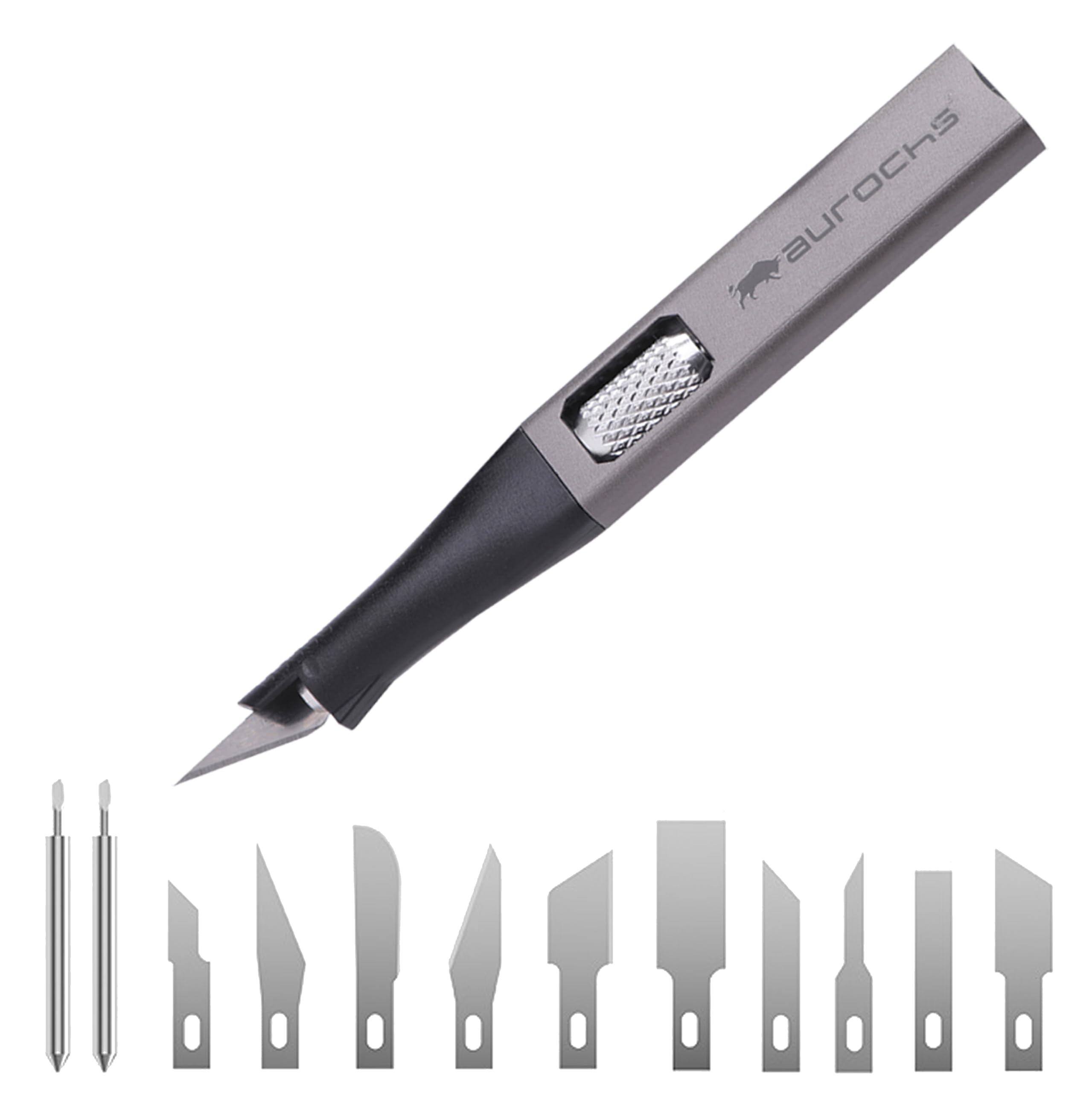 Amazon | aurochs EZ-tools カービングナイフ DX12 (ガンメタル) 替刃