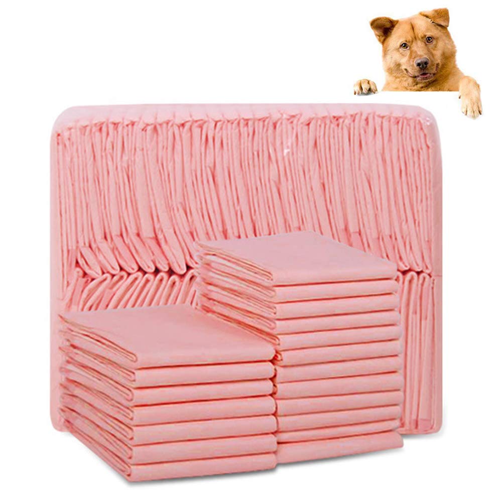 BeOne Disposable Thicken Pet Pee Pads, Increasing Thickness Super Absorbent Pet Dog Diaper, Absorbent Quick Drying Leak-Proof For Potty Training For Pets (M=60 * 45 cm = 50 pieces)
