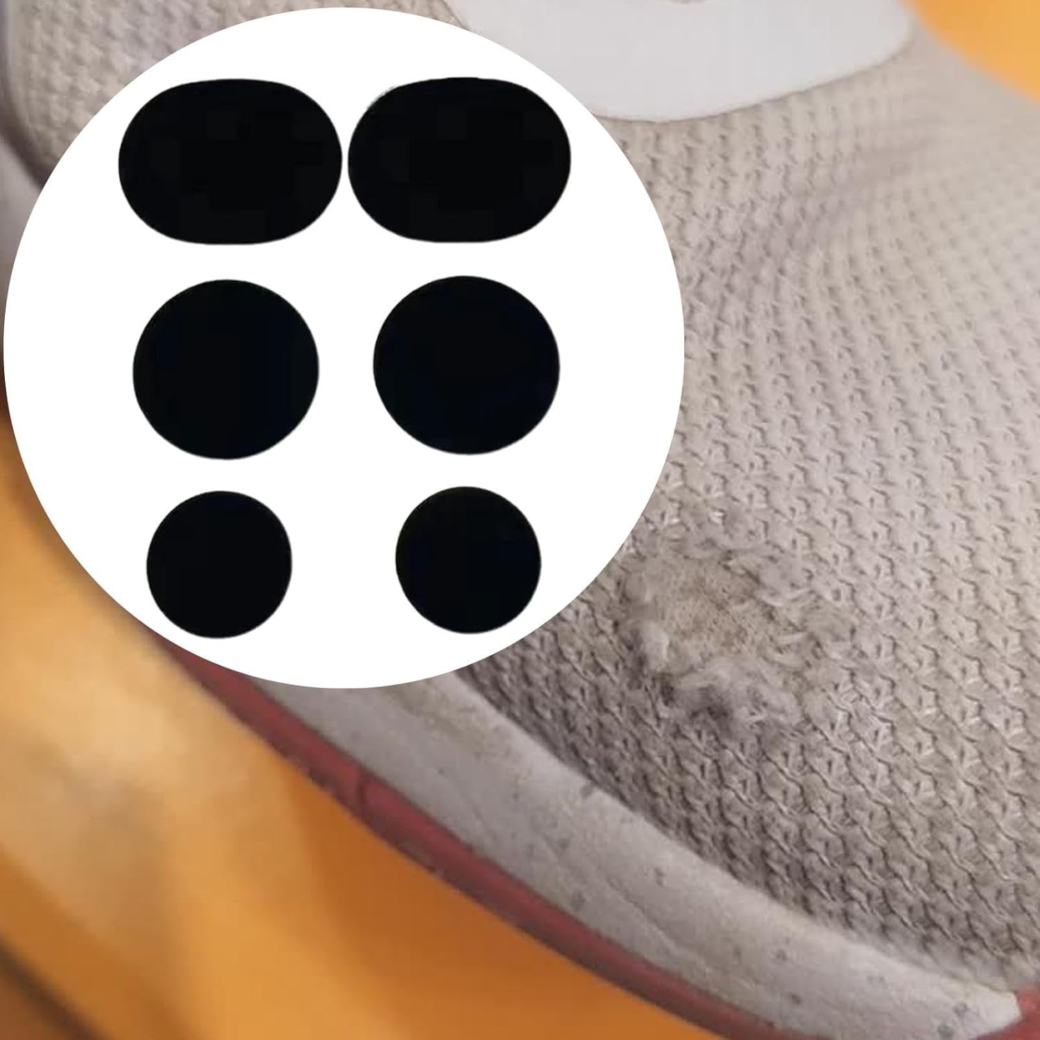 Shoe Repair - Self Adhesive Toe Patch Set, Sneaker Hole Prevention Pads with Breathable Mesh Support Flexible Fit Structure,