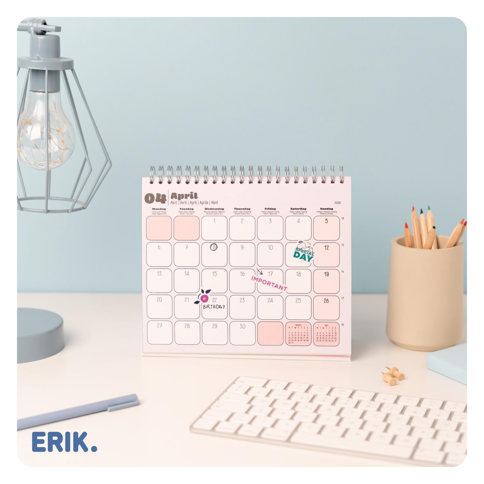 Grupo Erik Desk Calendar 2026 - Snoopy Calendar 2026 Month To View | Monthly Desk Planner, Desktop Gifts Under 10 Pounds | Peanuts Snoopy Gifts For Cat Lovers