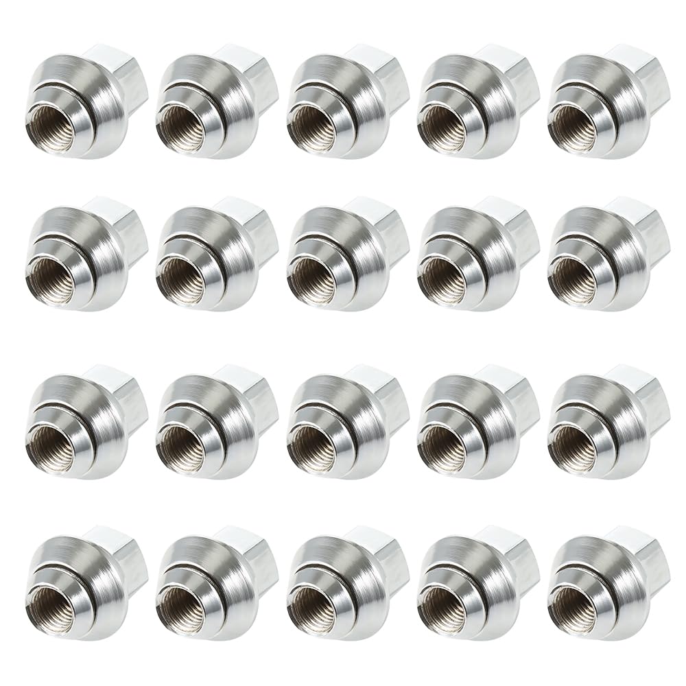20 dadi esagonali per ruota in alluminio M12 x 1,5 28 mm, compatibili con Ford Focus Fiesta C-Max B-Max Mondeo Transit Orion Fusion KA e molto altro ancora
