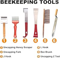 Vista 3 de Honey Lake Beekeeping Supplies Bee Smoker Starter Kit, 16 Pcs Bee Keeping Starter Kit Bee Keeping Supplies-All for Beekeepers Including Different