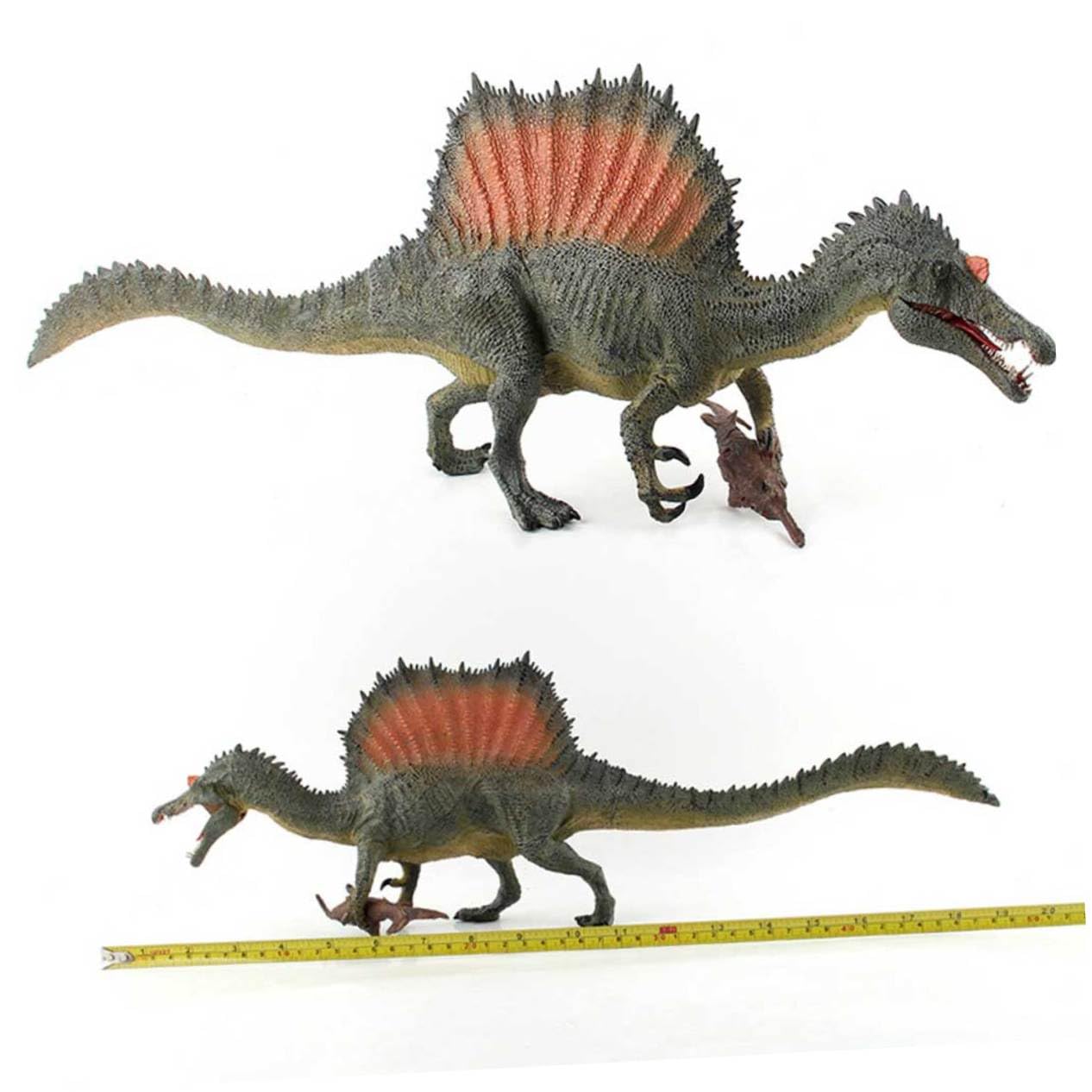Beaupretty Figura Realistica di Spinosauro, Dinosauro in Plastica Mascella Mobile, Decorazione per Scrivania e Casa, Figura Preistorica