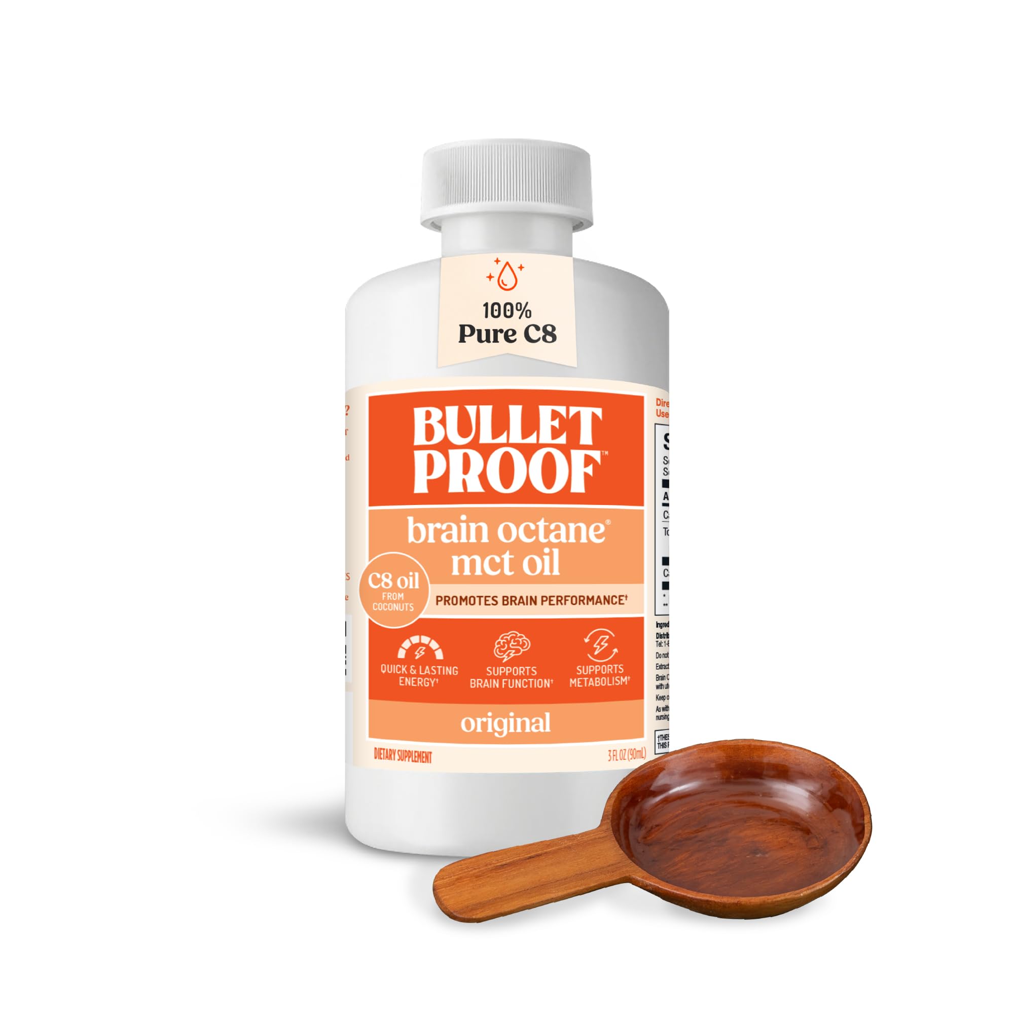 Amazon.com: Bulletproof Brain Octane C8 MCT Oil Travel Size, 3 oz
