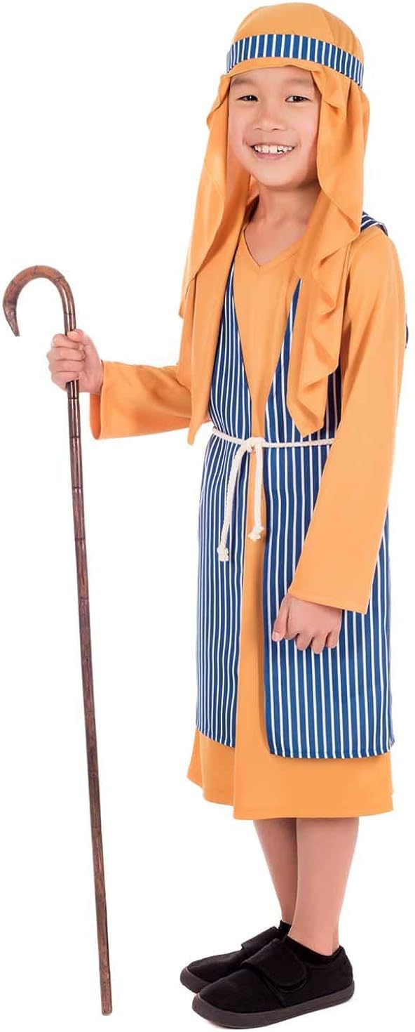 Miniatura 3 de Fun Shack Boys Shepherd Costume For Kids Biblical Robe Nativity Gown St Joseph Boys Christmas Costumes for Kids S M L XL