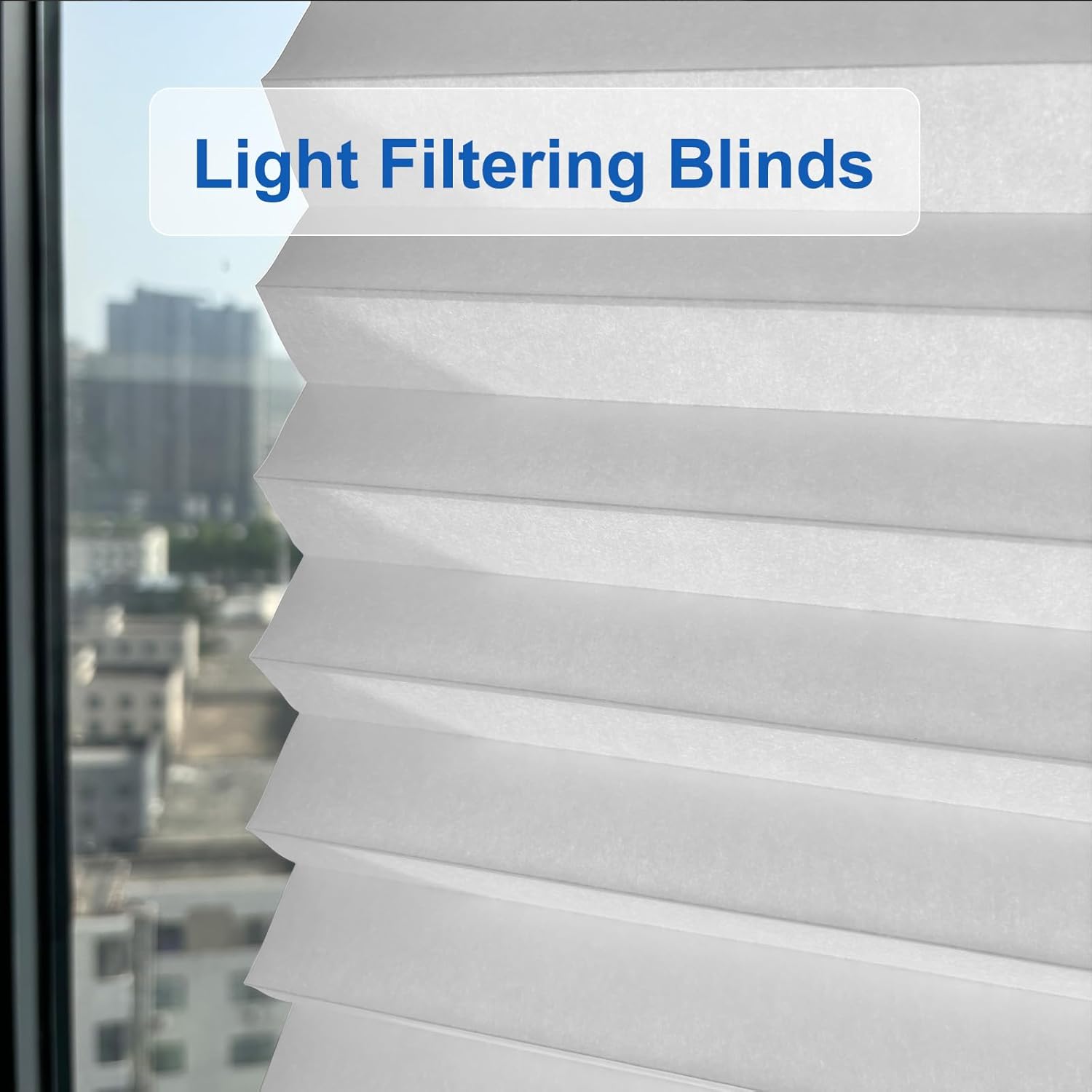 Blackout Paper Window Blinds 36" x 72" - 6 Pack Temporary Cordless Stick On Self-Adhesive No Drill Shades, Darkening Pleated Cover for Bedroom, Kitchen, Patio Door (Cherry Blossom Pink)