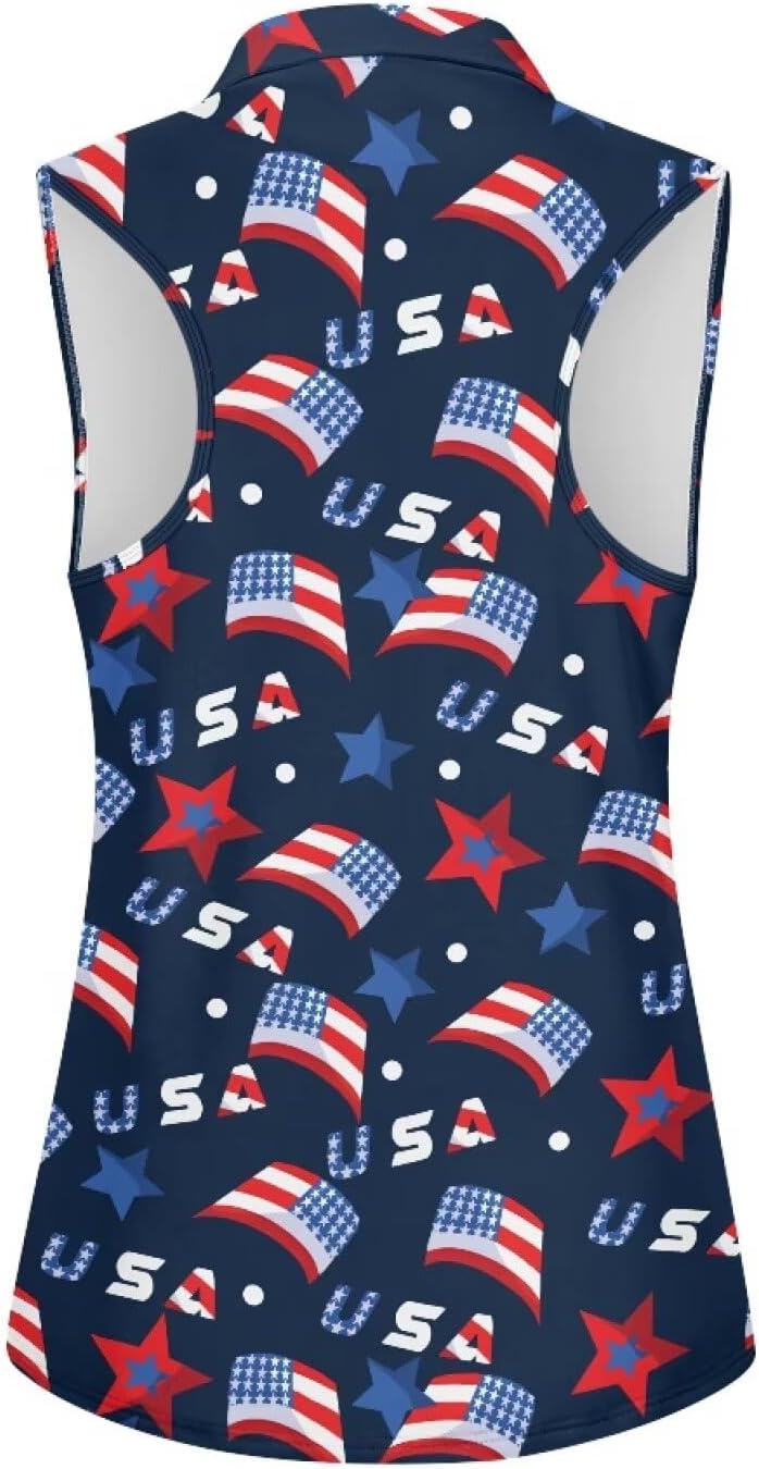 Womens Sleeveless Golf Polo Shirts 2026 Trendy Collared Athletic Tennis Tank Tops Golf Outfits Lightweight