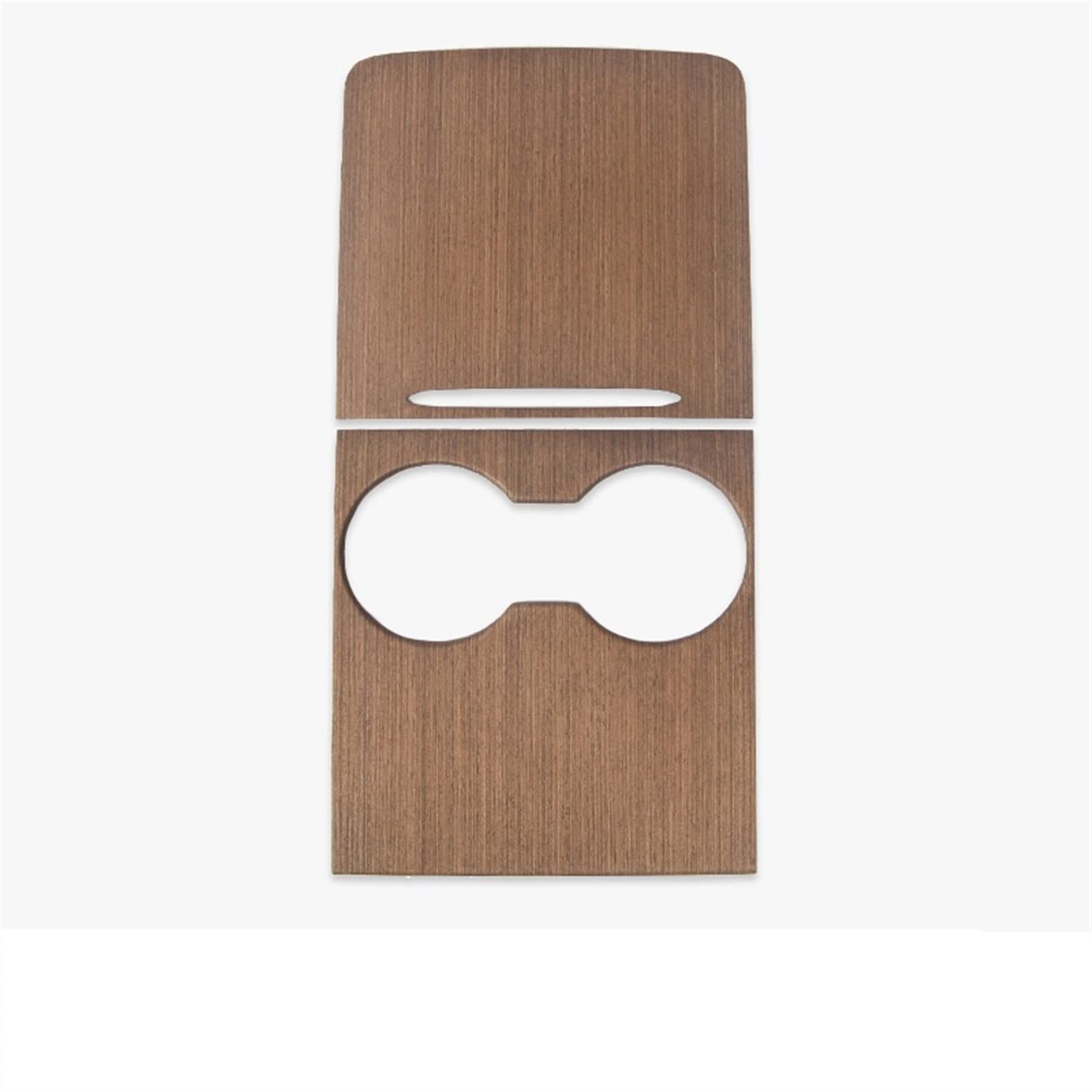 Qibbei Wood Grain Car Central Control Panel Sticker For Tesla Model 3 Y 2022 Protective Carbon Fiber Patch Abs(Wood Grain)
