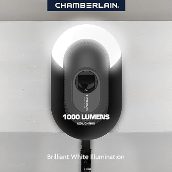 Chamberlain B4643T Built-in Smart Camera, Smartphone Control, Ultra Quiet, Strong Belt Drive, Garage Door Opener Blue