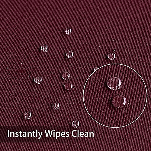 Image of Obstal 210GSM Rectangle Burgundy Tablecloth, Christmas Decorations Table Cloth Waterproof, Table Cover Protector for Holiday Party Use (Burgundy,54 x 78 Inch)