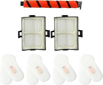 Vacuum Roller Brush Filter Replacement Kit For Shark HZ2002 HZ2000 for VERTEX Corded Ultralight for DuoClean for PowerFins Vacuum,For SHARK HZ500 HZ500UKT CORDED
