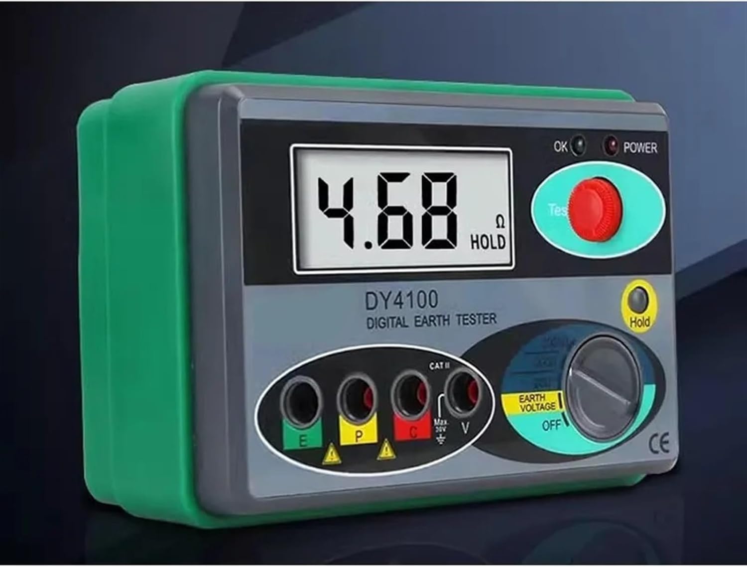 Ground Resistance Tester DY4100 Digital Insulated Low Voltage AC Protection DC Resistance Tester