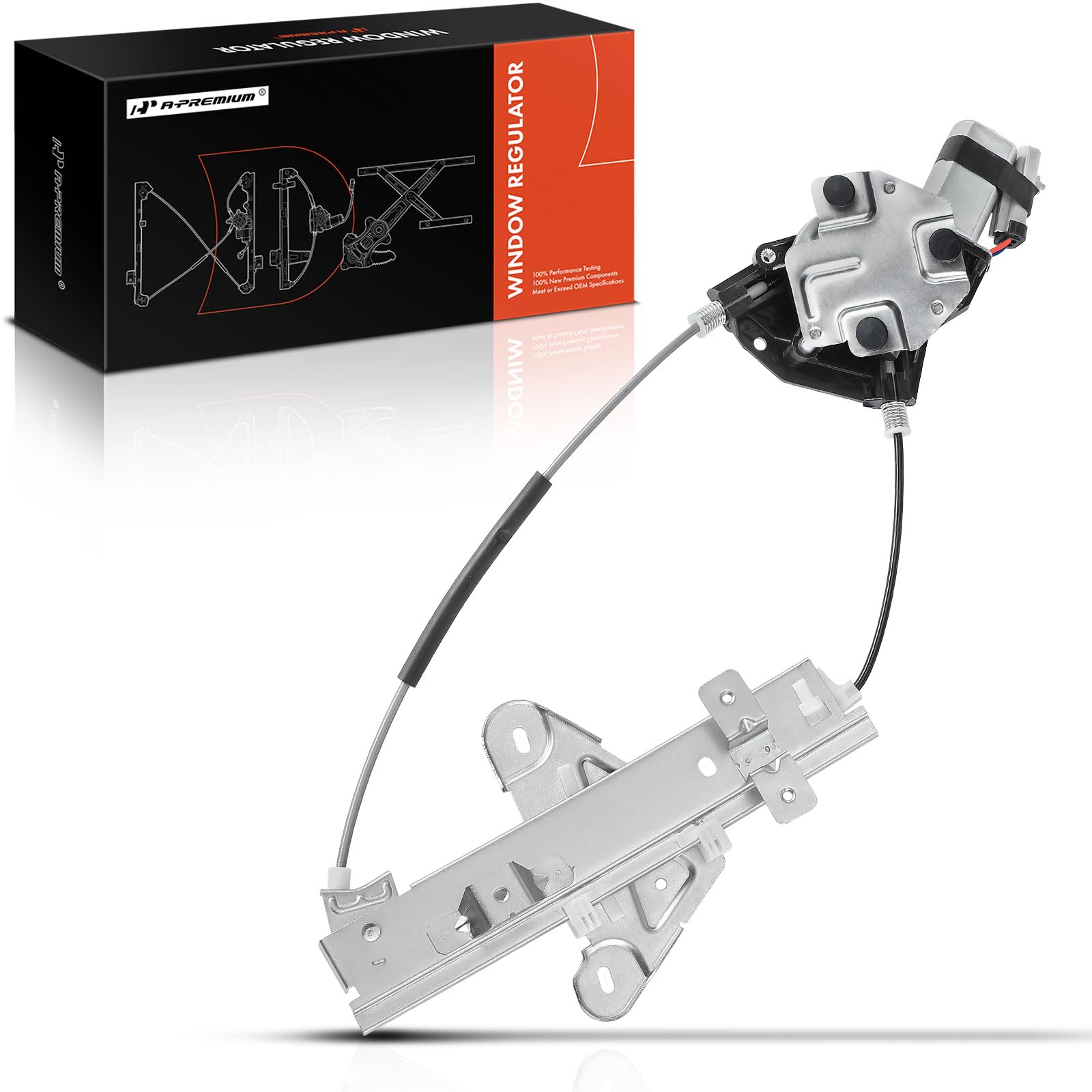 A-Premium Power Window Lift Motor Compatible With Chrysler Sebring 2001-2006 & Dodge Stratus 2001-2006, Sedan, Front Right Passenger Side, Replace# 5056028AB - View #3