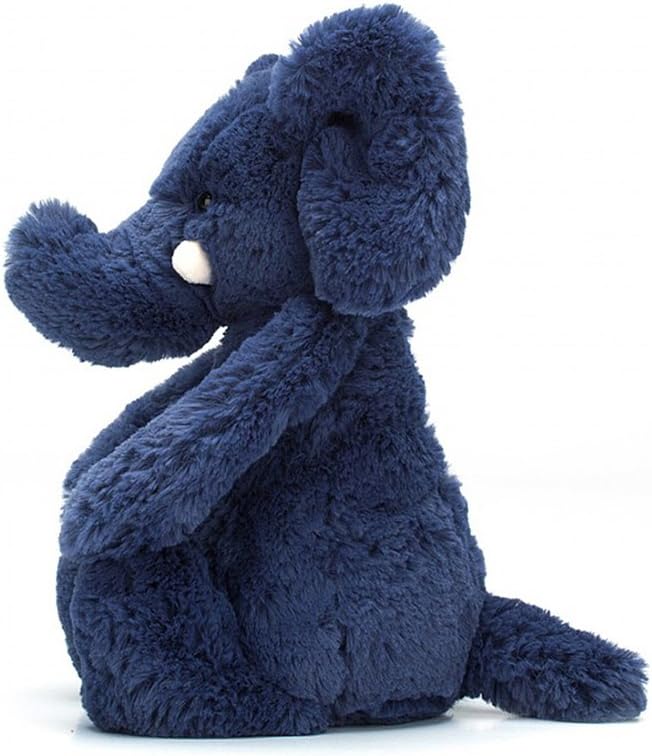 Jellycat Bashful Blue Elephant Stuffed Animal, Medium, 12 inches