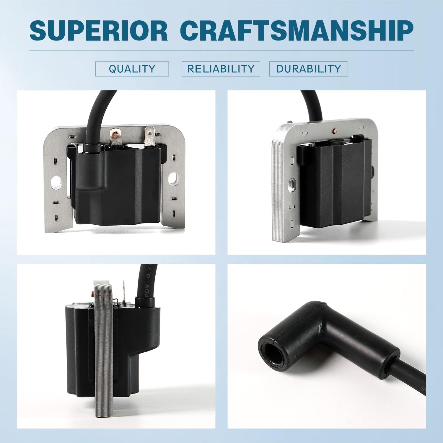 2 Pack 32-584-06-S Ignition Coil Module and Plug Spark Compatible with Kohler KT ZT Engines 7000 Series KT600 KT610 KT715 KT725 KT730 KT735 KT740 ZT710 ZT720 ZT730