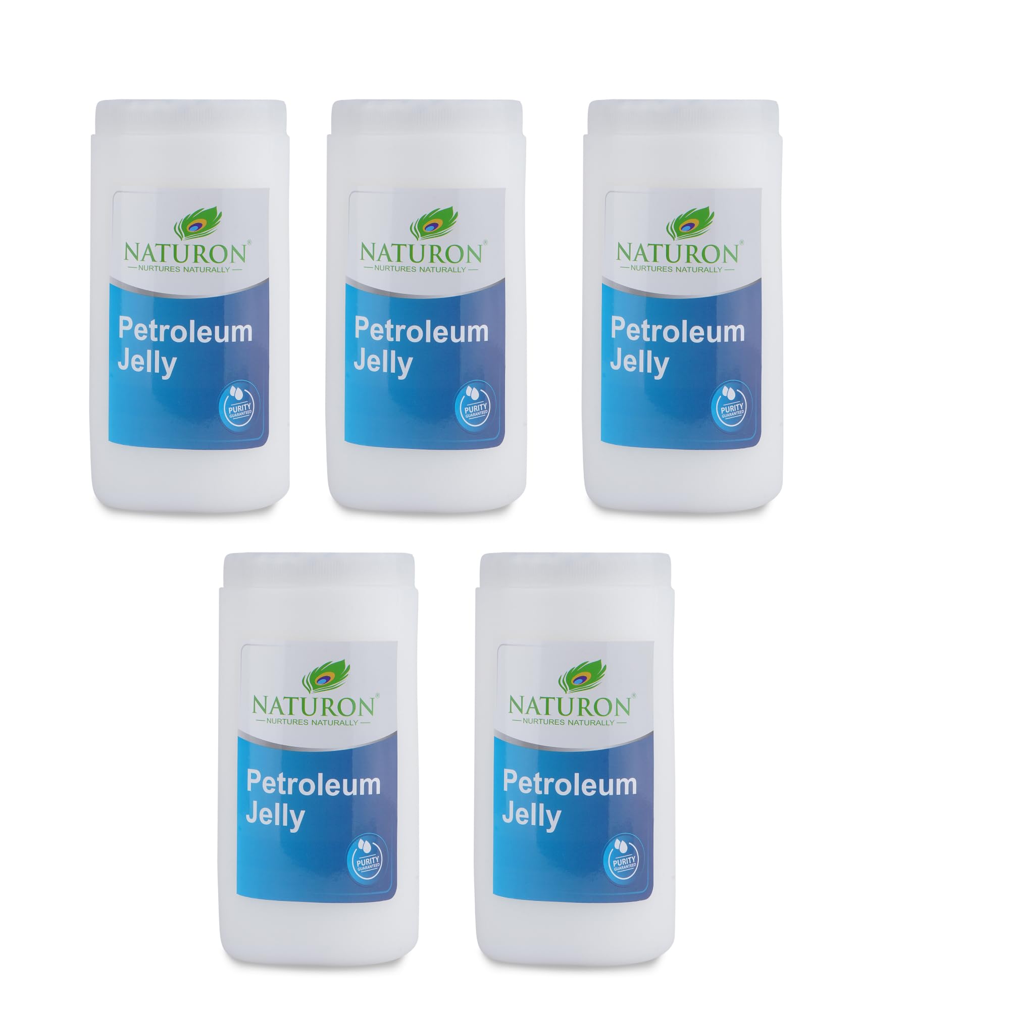 Naturon White Petroleum Jelly with Exotic Aroma For Skin Protection & Moisturizer (Pack of 5-1 KG each)