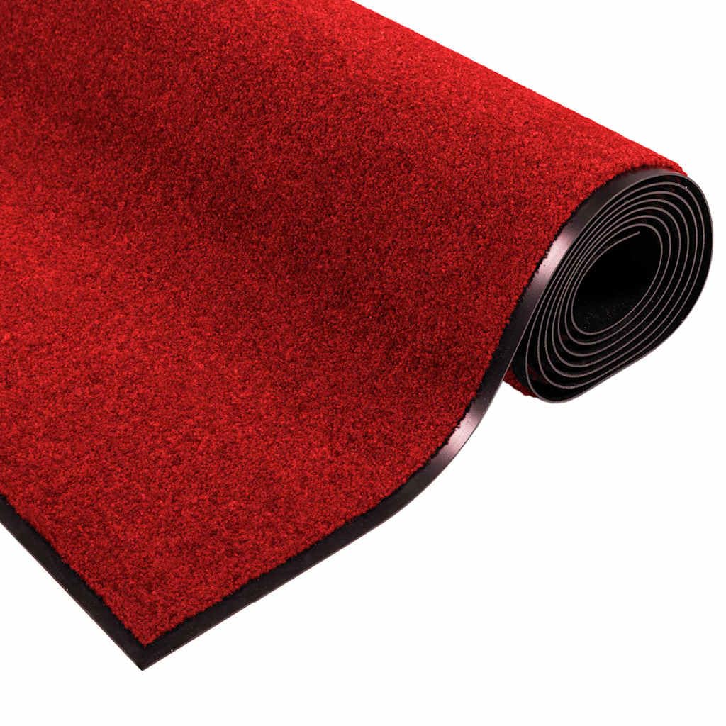 Fußmatte Rot Schwarz 120 x 250 cm Polyamid Türvorleger