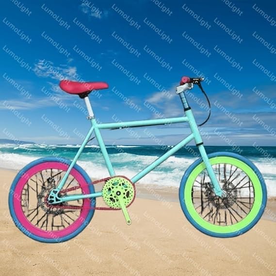 VoyageView20インチのディスクブレーキ付きミニバイク、軽量で持ち運び可能、積載量120kg、サドルの高さ調節可能、ブレーキ感度調節可能、小径滑り止めタイヤ、高炭素鋼フレーム、通勤や都市での乗馬に適した男性と女性、大人、子供、初心者に適しています ゴールデン 並行輸入品