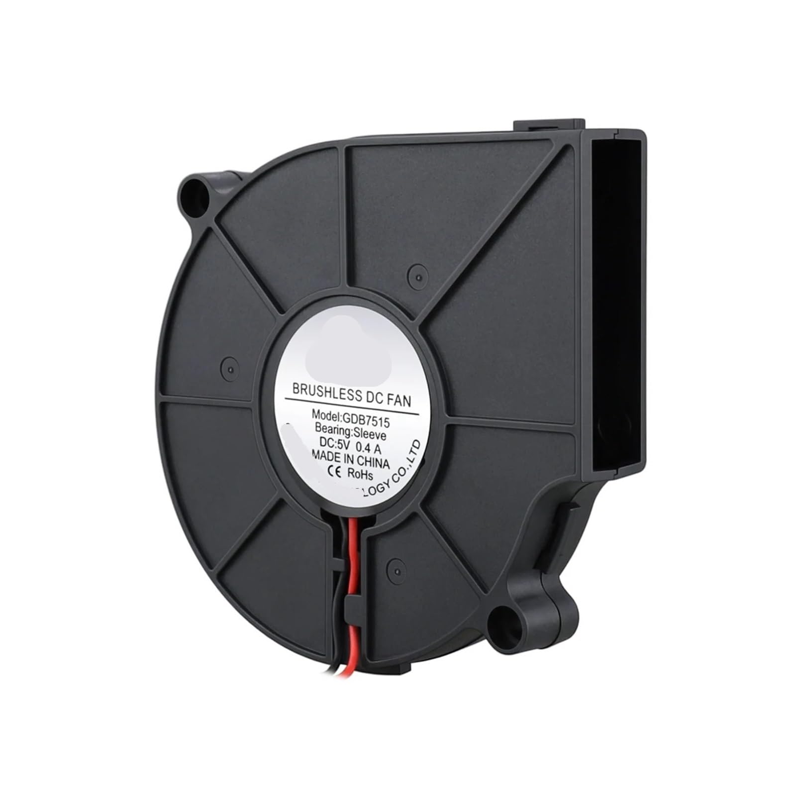 JJKKOZVQF 5Pcs 5V USB Cooler 75MM*15MM DC Brushless Turbo Blower 75MM Centrifugal Radial Fan