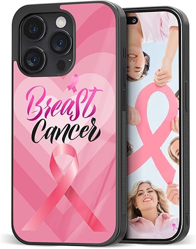 Miniatura 8 de Fundas de teléfono con cinta rosada, accesorios para sobrevivientes de concienciación sobre el cáncer de mama, regalos para mujeres, divertida, para