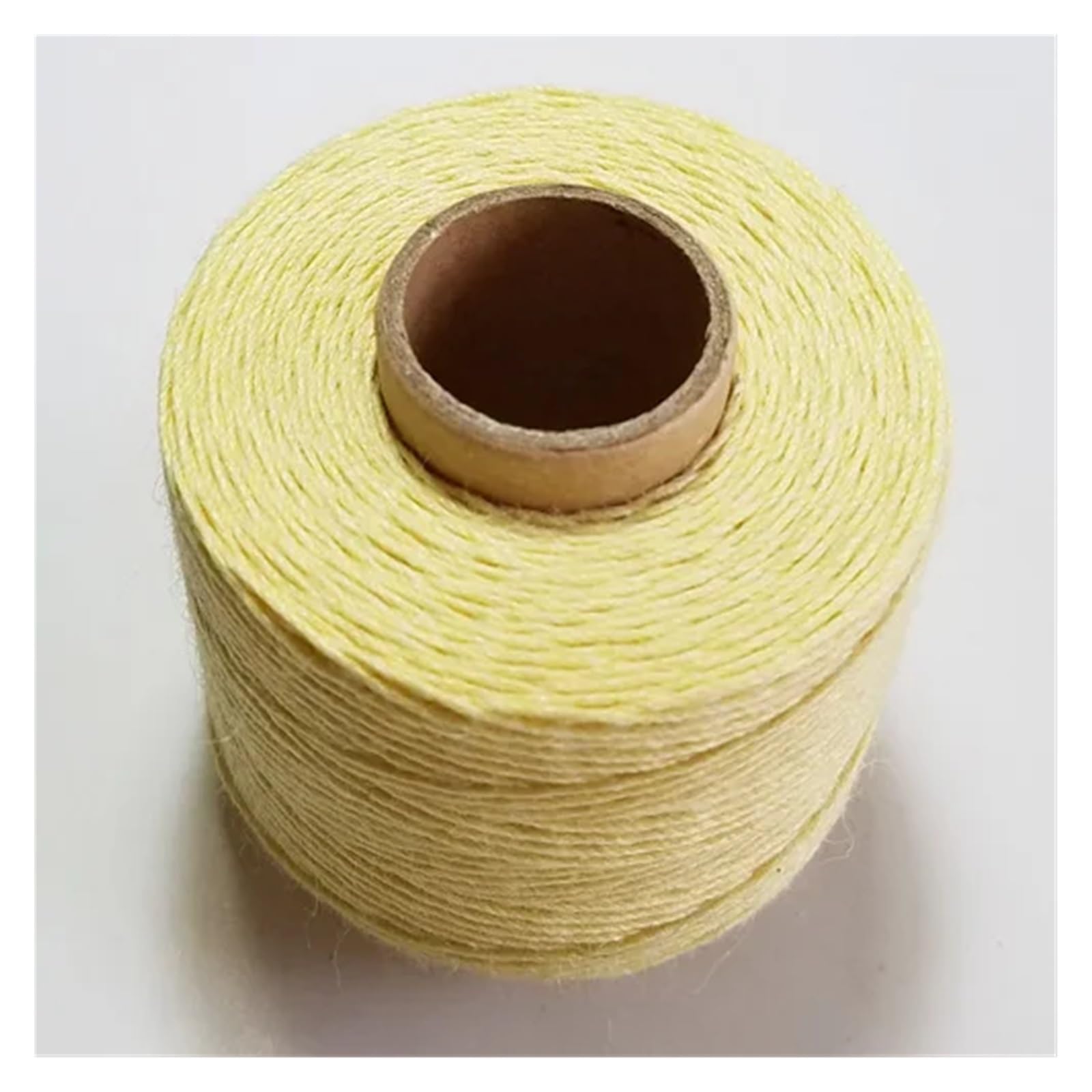 Fil de lin 0.7mm jaune clair ultra robuste 120m pour couture manuelle et loisirs créatifs