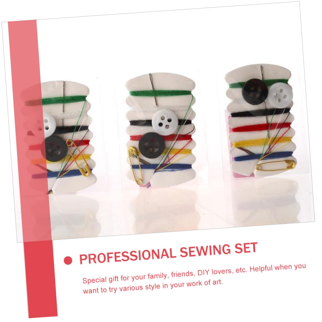 Operitacx 300sets Cucito Portatile da Kit Professionale per Cucire con Accessori Completi per Decorazioni Pratico per Viaggi e Uso Domestico