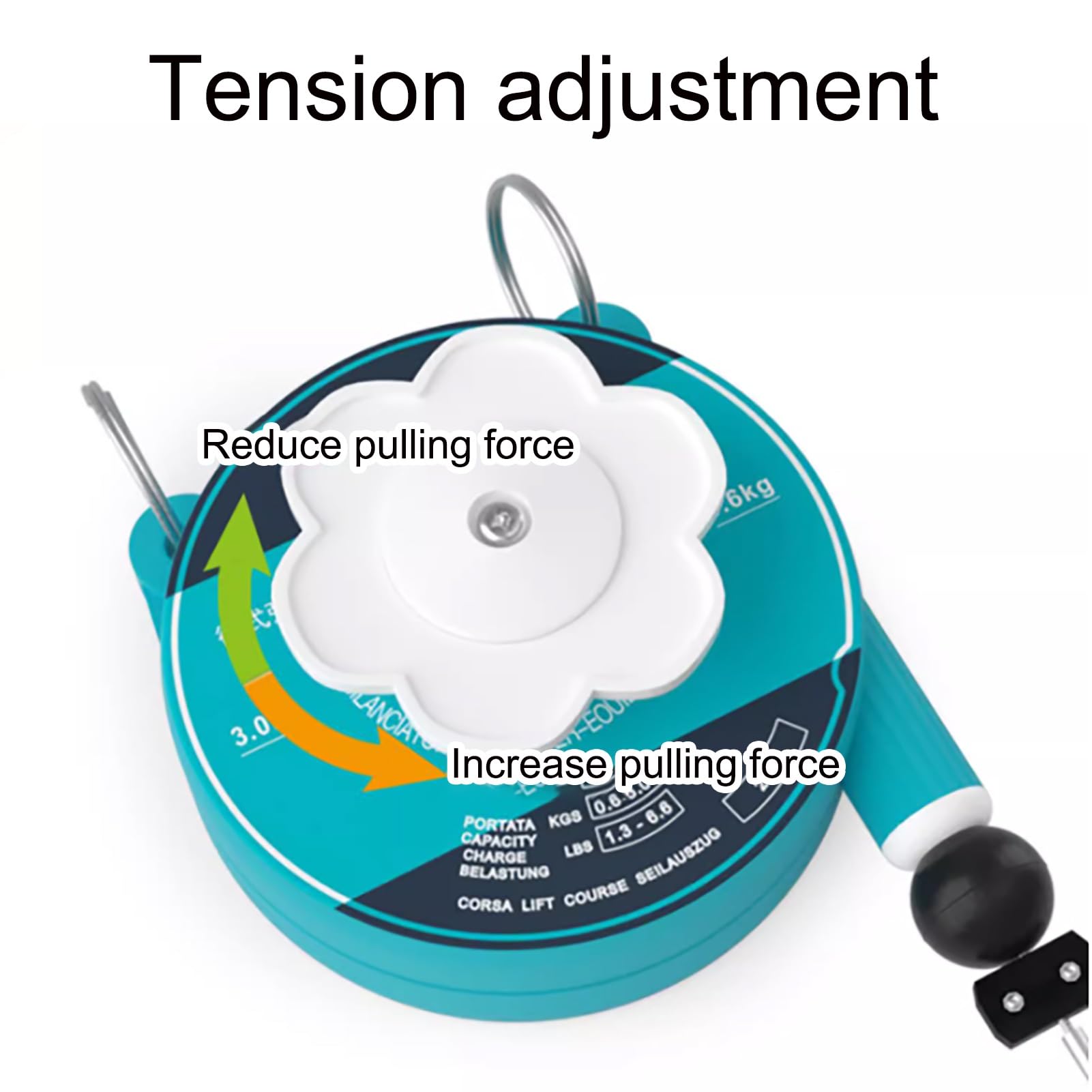 SKINII Bilanciatore A Molla, Sospensione Utensile Bilanciatore A Molla Retrattile da 2 M, Bilanciatore A Molla/utensile Retrattile, per Macchine Edili per Officine di Fabbrica