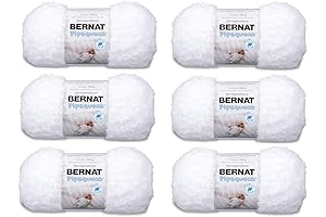 Professional Knit Yarn For Your Delightful Creations - (6 Pack) Bernat Pipsqueak Yarn - White